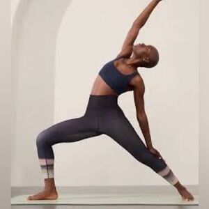 Athleta Elation Ultra High Rise 7/8 Legging - Navy Abstract